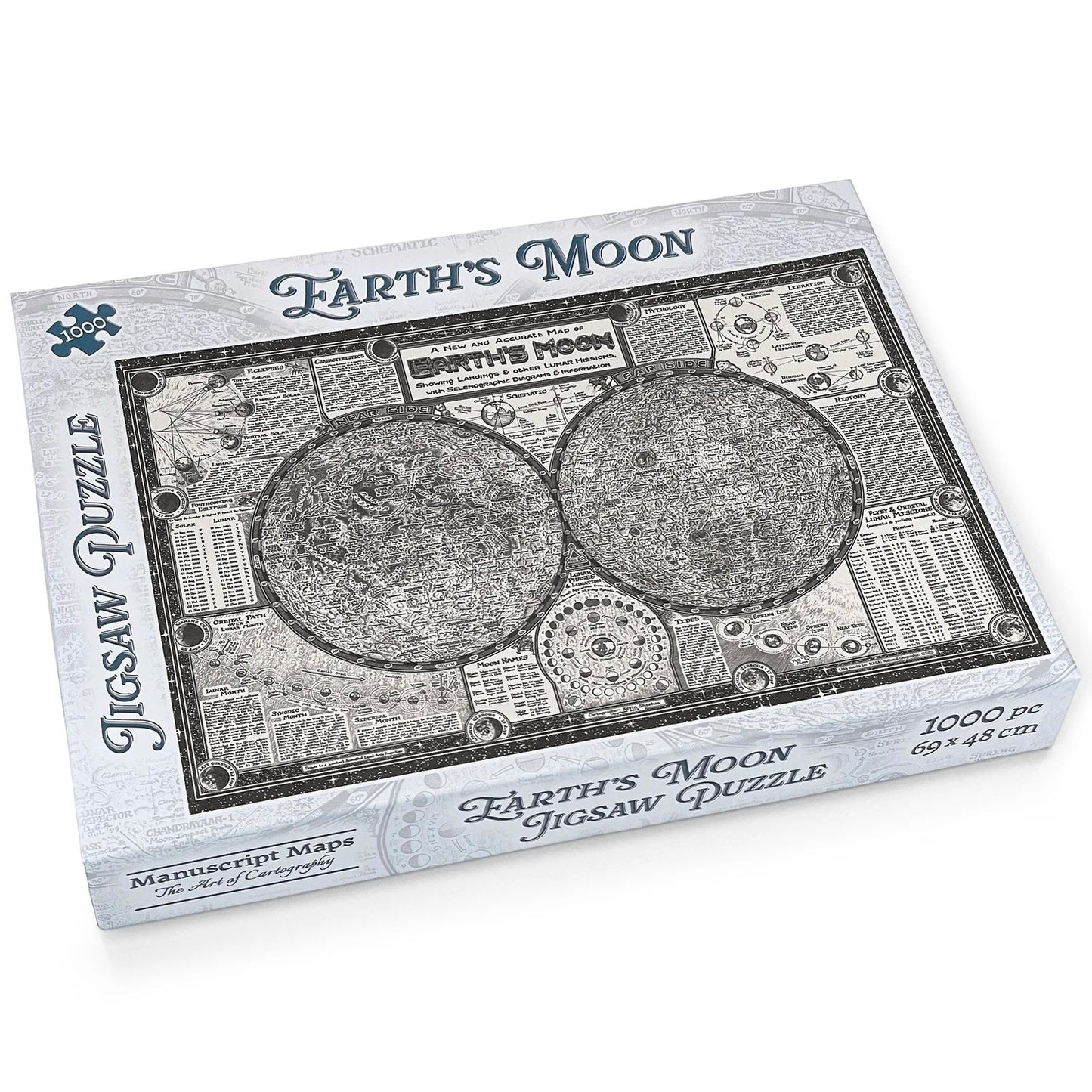 Moon Map 1000 Piece Jigsaw Puzzle