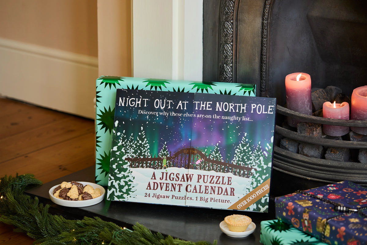 PRE-ORDER Night At The North Pole Advent Calendar 24 x Mini Puzzles (24-60pcs)