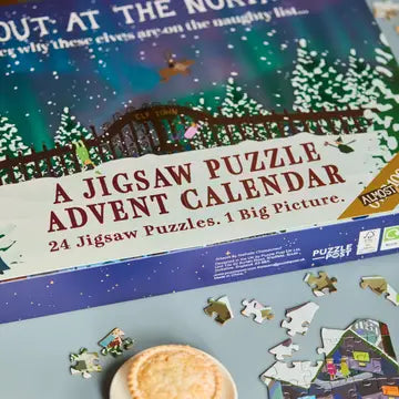 PRE-ORDER Night At The North Pole Advent Calendar 24 x Mini Puzzles (24-60pcs)