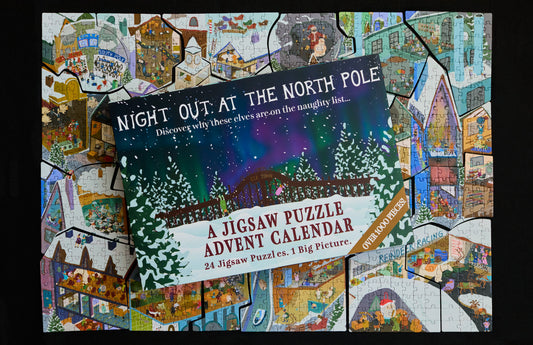 PRE-ORDER Night At The North Pole Advent Calendar 24 x Mini Puzzles (24-60pcs)