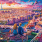 Paris Rooftop by Artbeat Studio 1000 Piece Jigsaw Puzzle