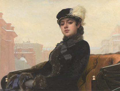 Portrait of an Unknown Woman - Ivan Kramskoi 1000 or 500 Piece Jigsaw Puzzle