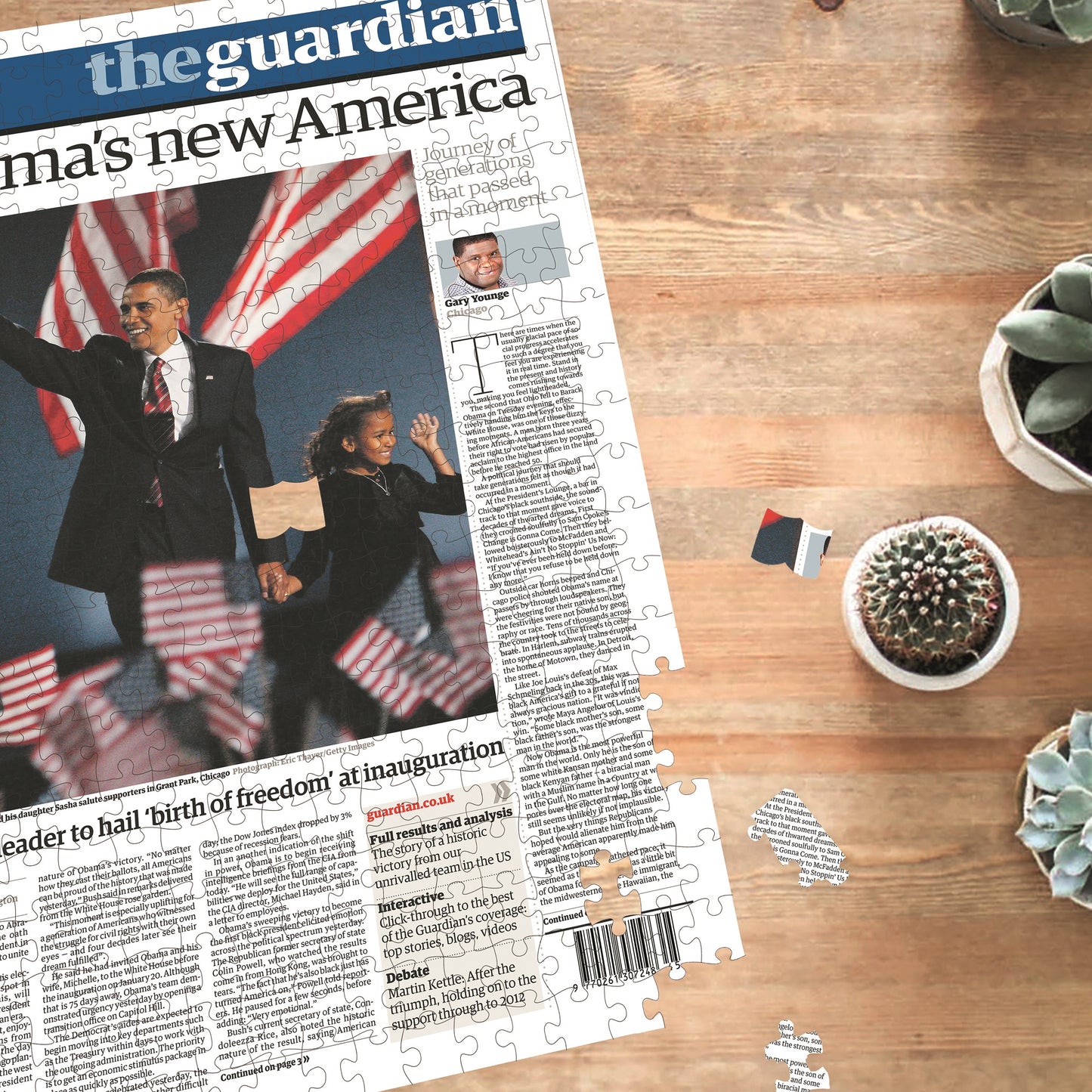 Personalised "The Guardian " Front Page 400 Piece Jigsaw Puzzle