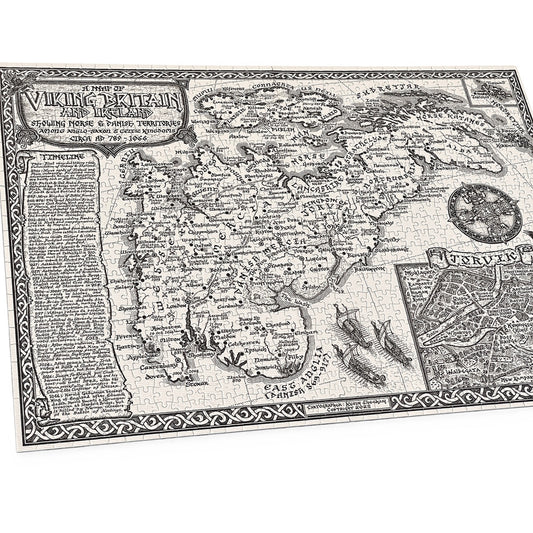 Viking Britain Map Jigsaw Puzzle - 1000 pieces