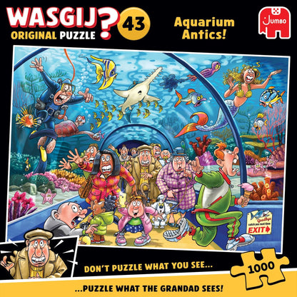 Wasgij Original 43 Aquarium Antics 1000 Piece Jigsaw Puzzle