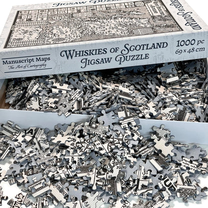 Scotland Whisky Map 1000 Piece Jigsaw Puzzle