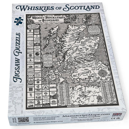 Scotland Whisky Map 1000 Piece Jigsaw Puzzle