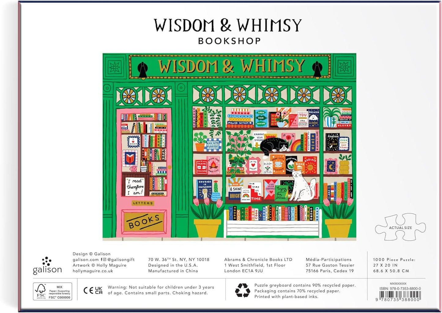 Wisdom & Whimsy 1000 Piece Foil Jigsaw Puzzle