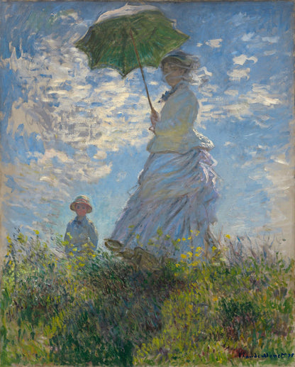 Woman with a Parasol by Claude Monet 1000 or 500 Piece Jigsaw Puzzle
