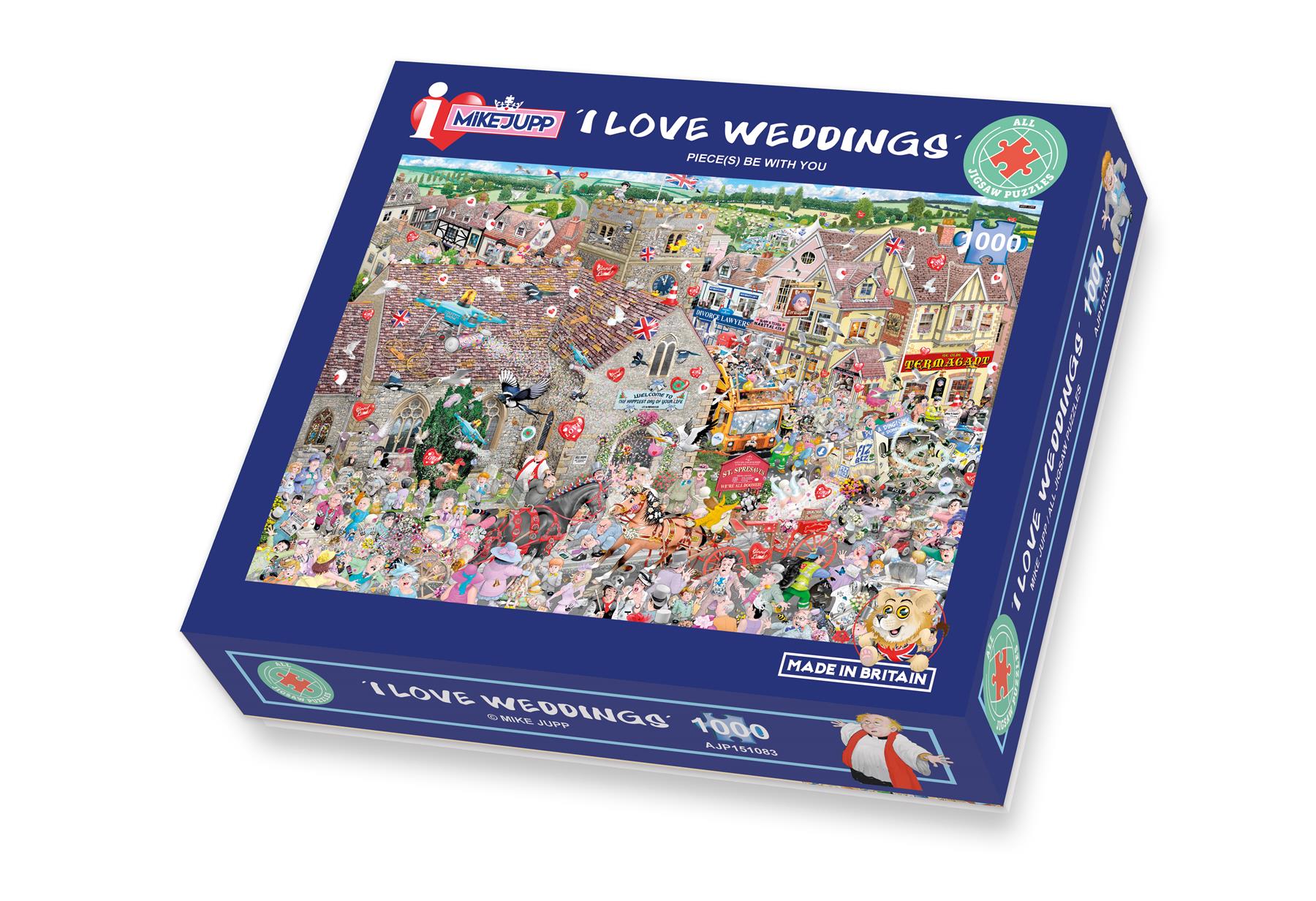 Mike Jupp I Love Weddings 1000 Piece Jigsaw Puzzle All Jigsaw Puzzles
