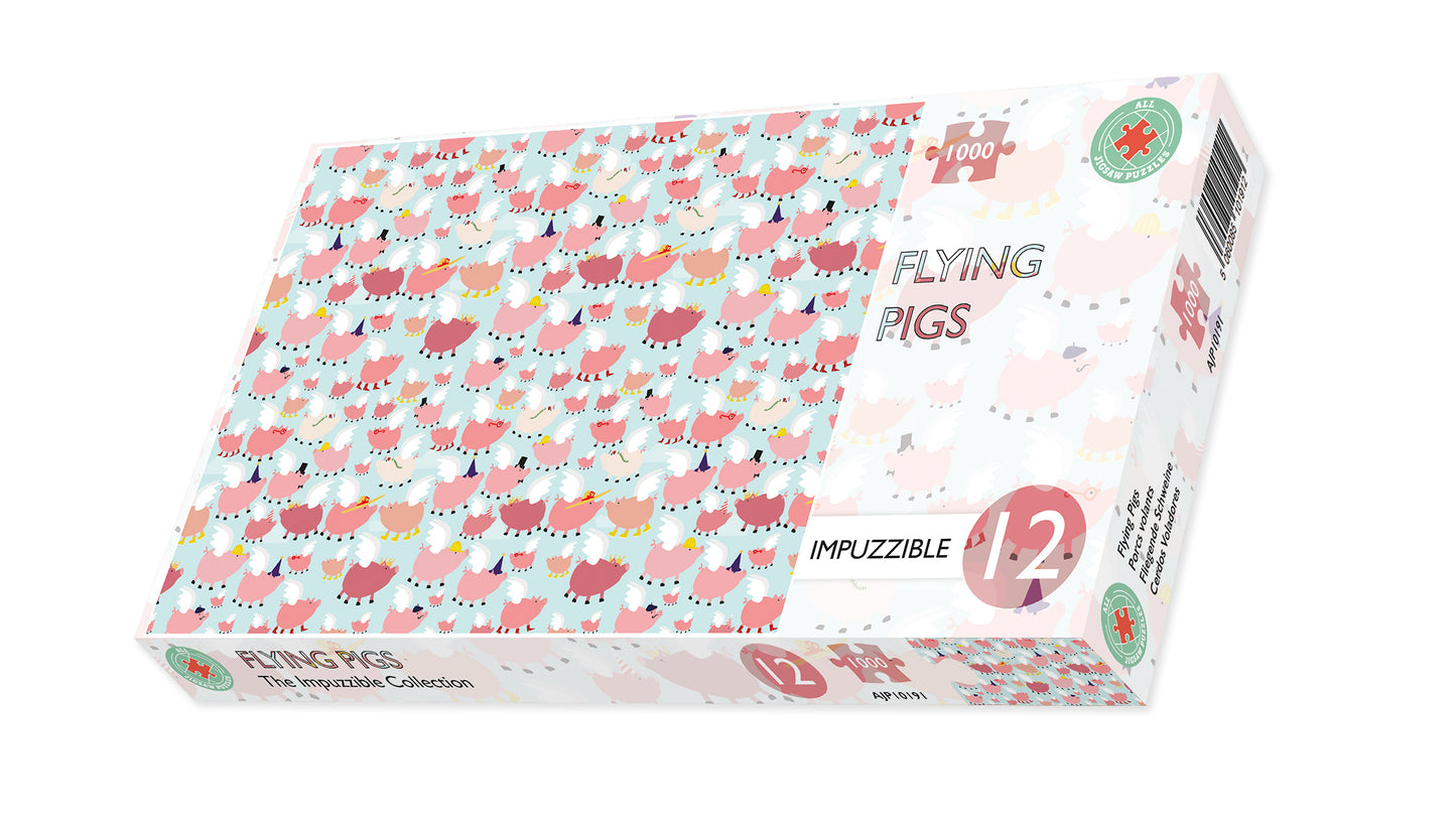 Flying Pig - Impuzzible No.12 -  1000 Piece Jigsaw Puzzle box