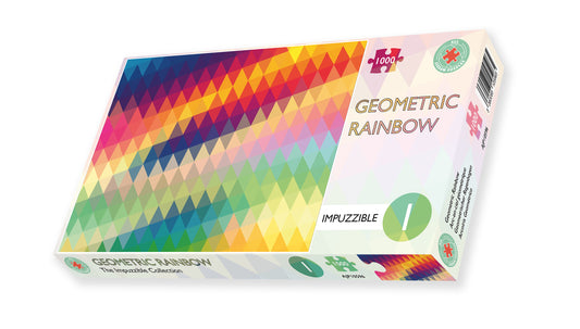 Geometric Rainbow - Impuzzible No.1 - 1000 Piece Jigsaw Puzzle box