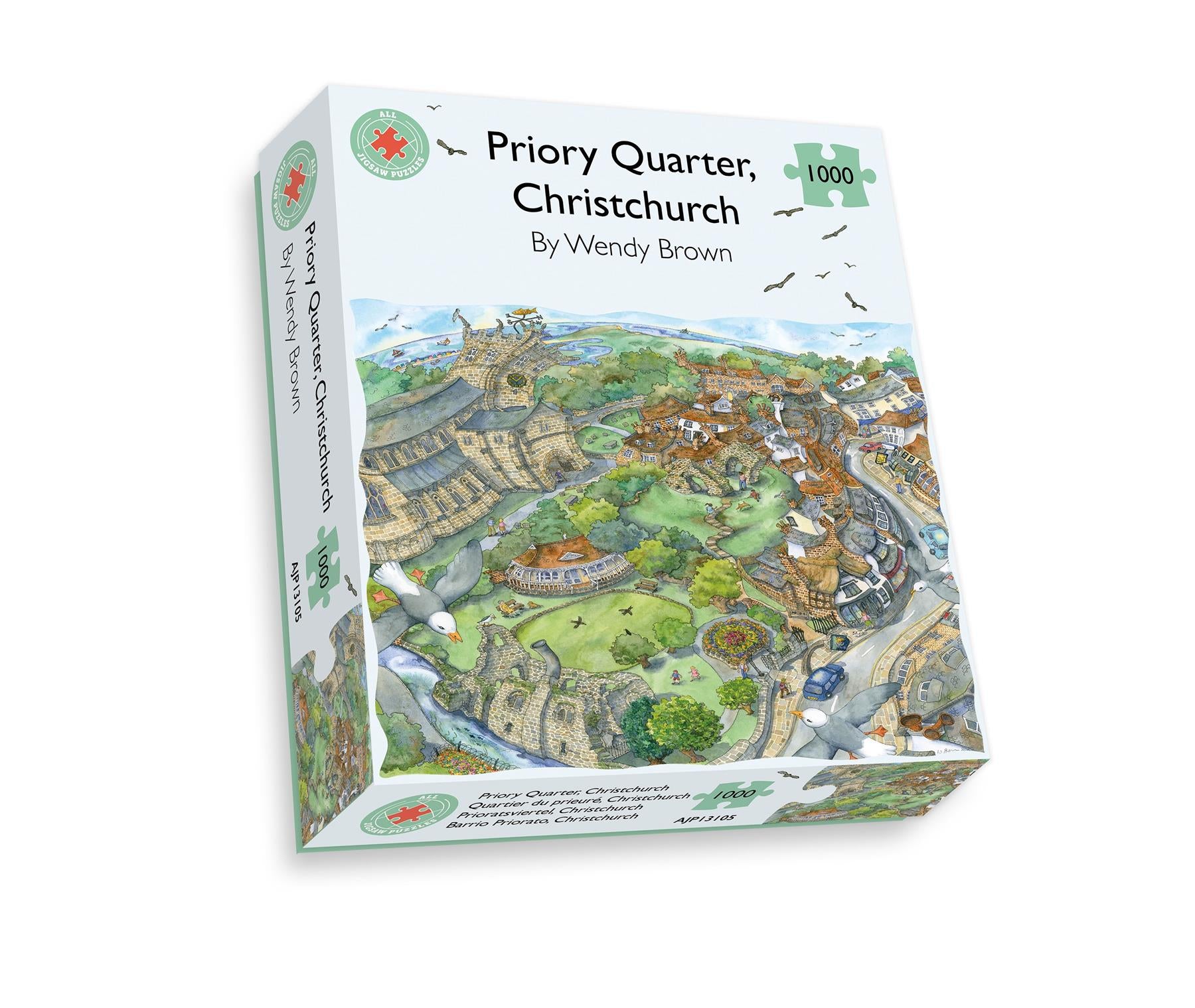 Priory Quarter, Christchurch 500 Piece Jigsaw Puzzle All Jigsaw Puzzles