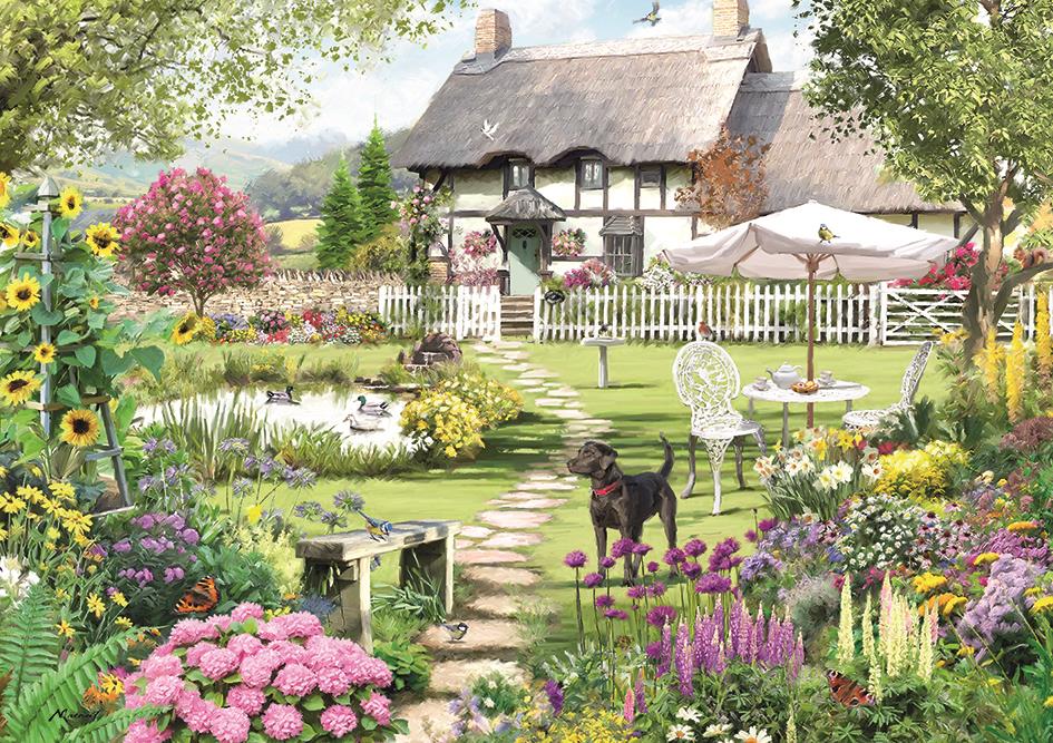 The Thatched Cottage 1000 Piece Jigsaw Puzzle