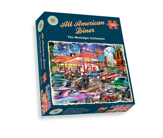All American Diner 1000 Piece Jigsaw Puzzle box