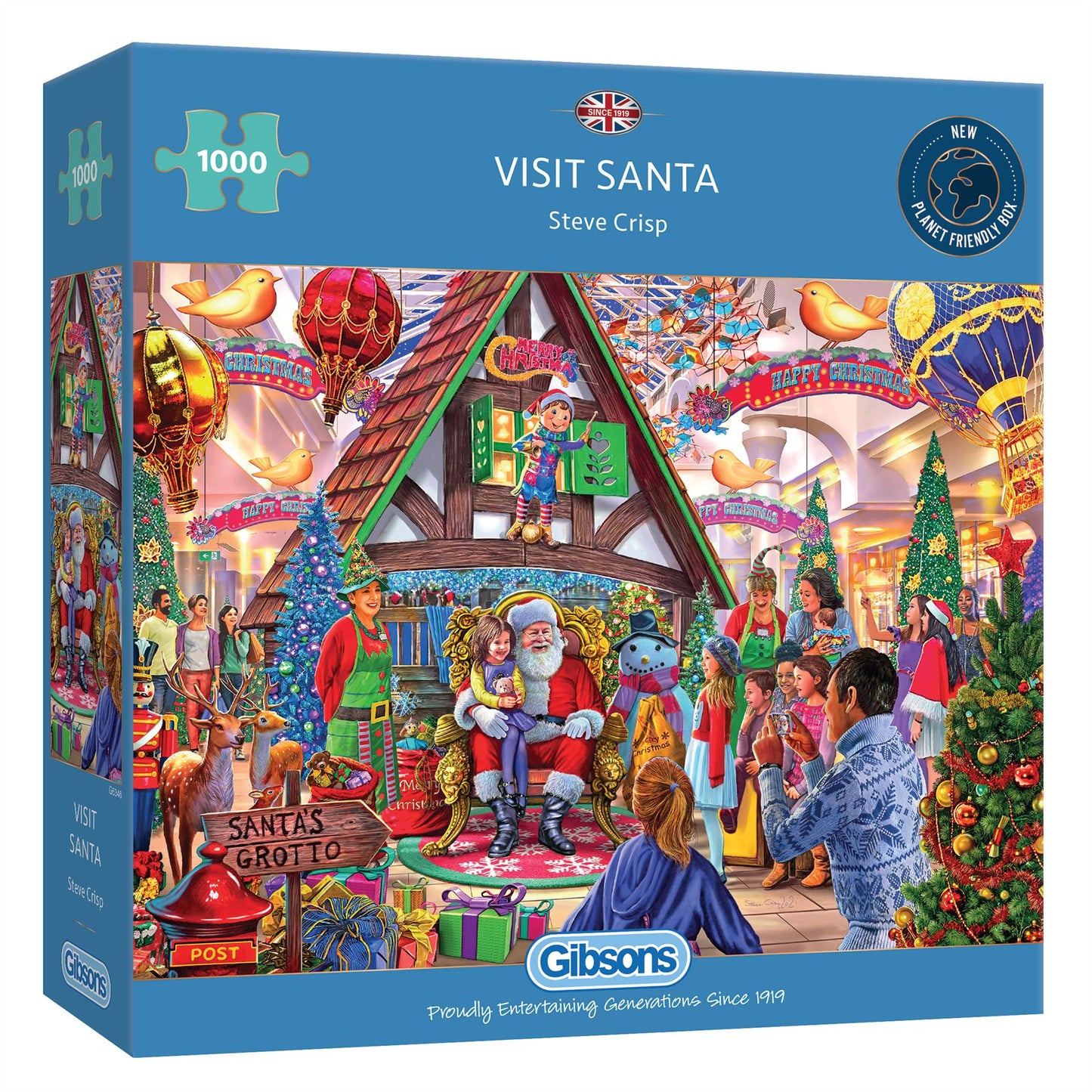 Visit Santa 1000 Piece Jigsaw Puzzle box