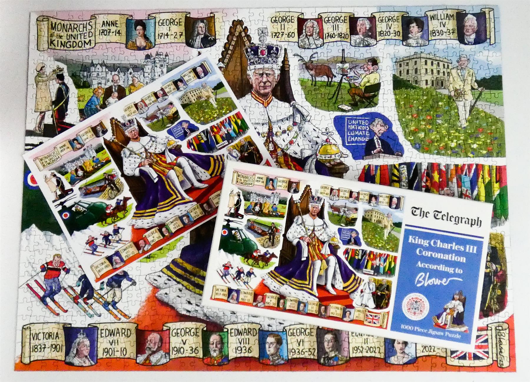King Charles III Coronation According to Blower 1000 Piece Jigsaw Puzzle