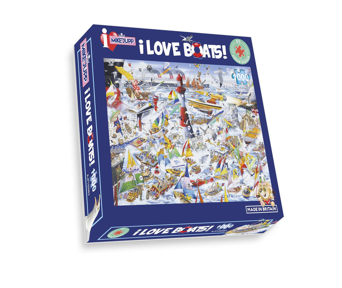 Mike Jupp I Love Boats 1000 Piece Jigsaw Puzzle – All Jigsaw Puzzles