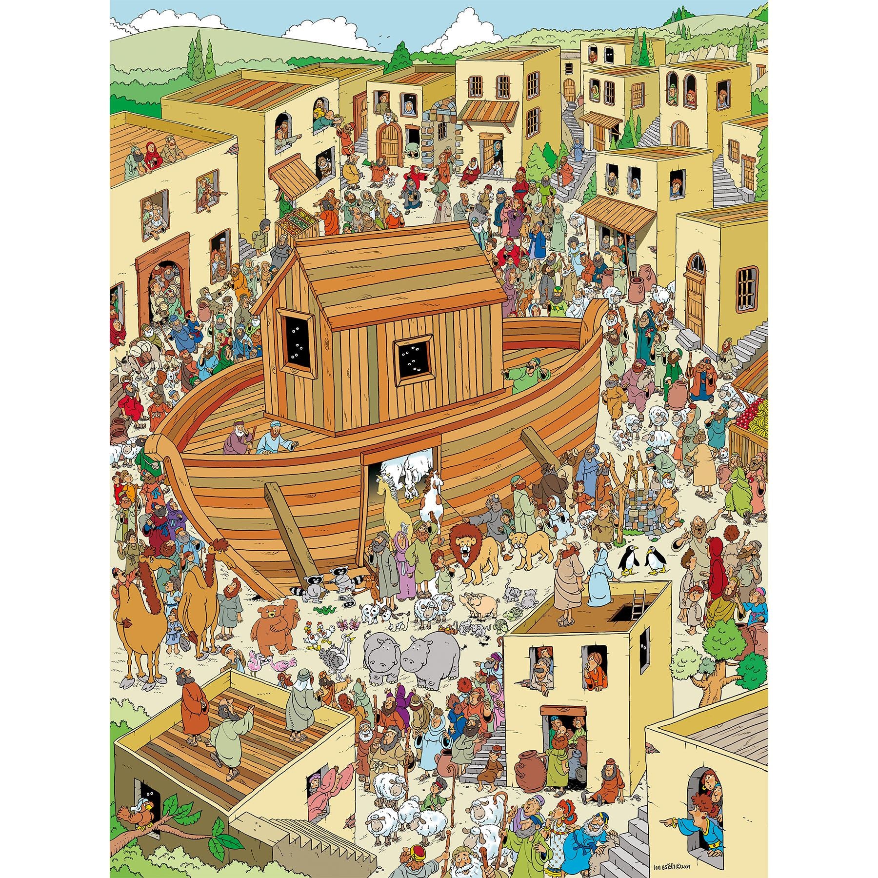 Noah's Ark - Len Epstein 500 Piece Jigsaw Puzzle