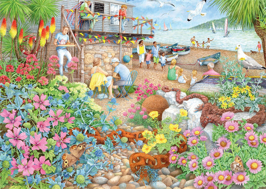 Cosy Cafe No.1, Beach Garden Cafe 1000 Piece Jigsaw Puzzle