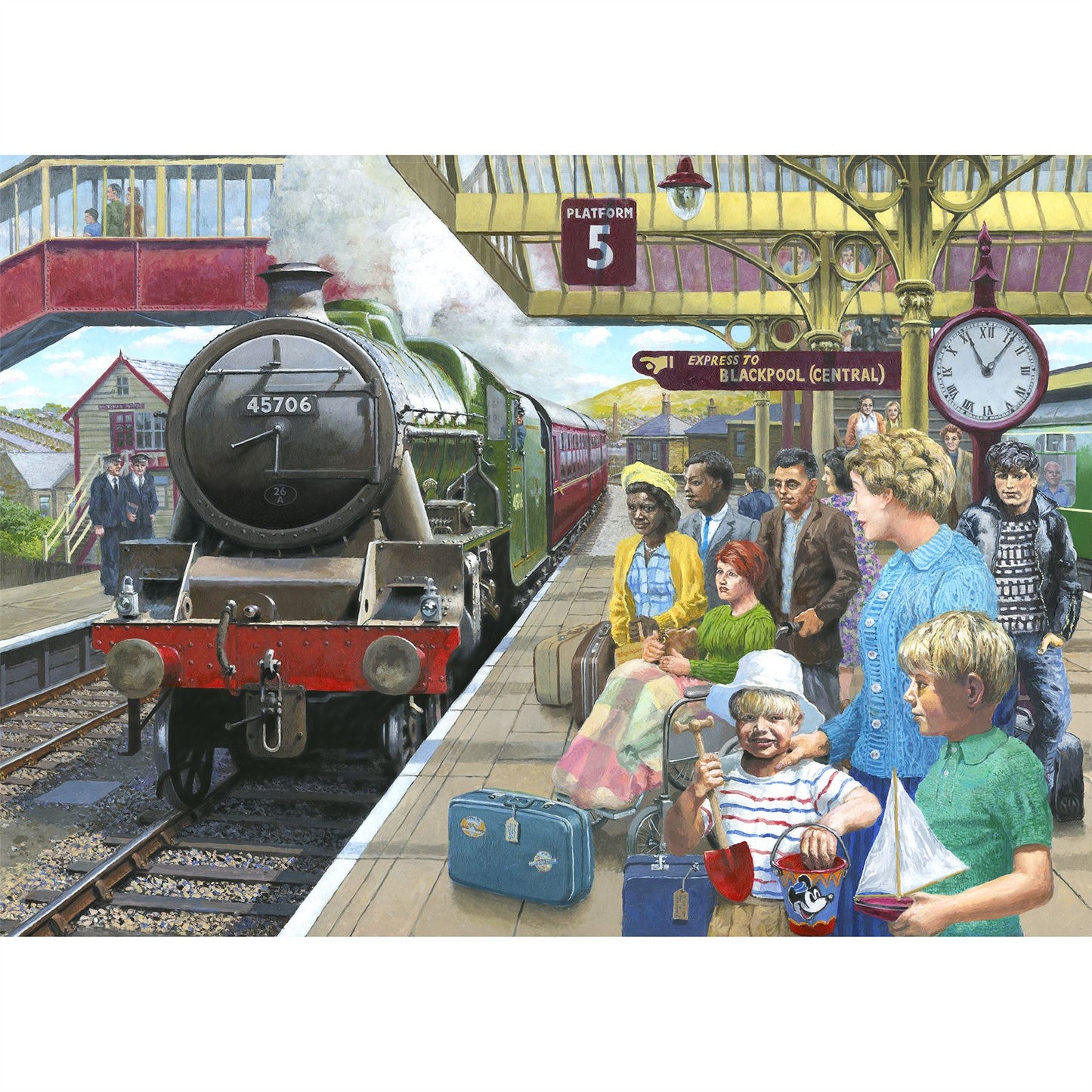 Express to Blackpool 1000 Piece Gibsons Transport Jigsaw Puzzle