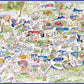 Map of Gloucestershire - Tim Bulmer 1000 Piece Jigsaw Puzzle