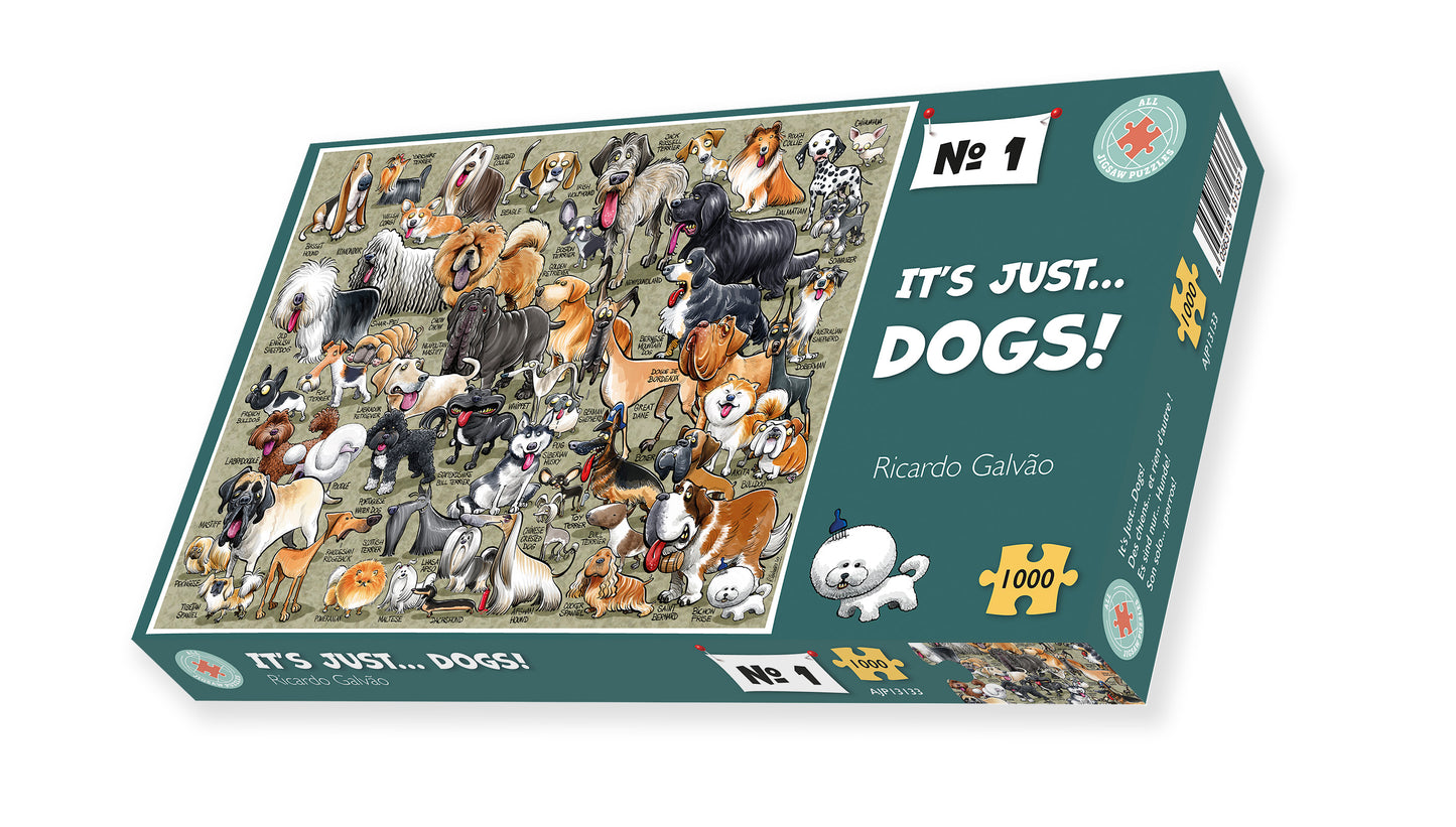 It's Just... Dogs! 1000 Piece Jigsaw Puzzle box