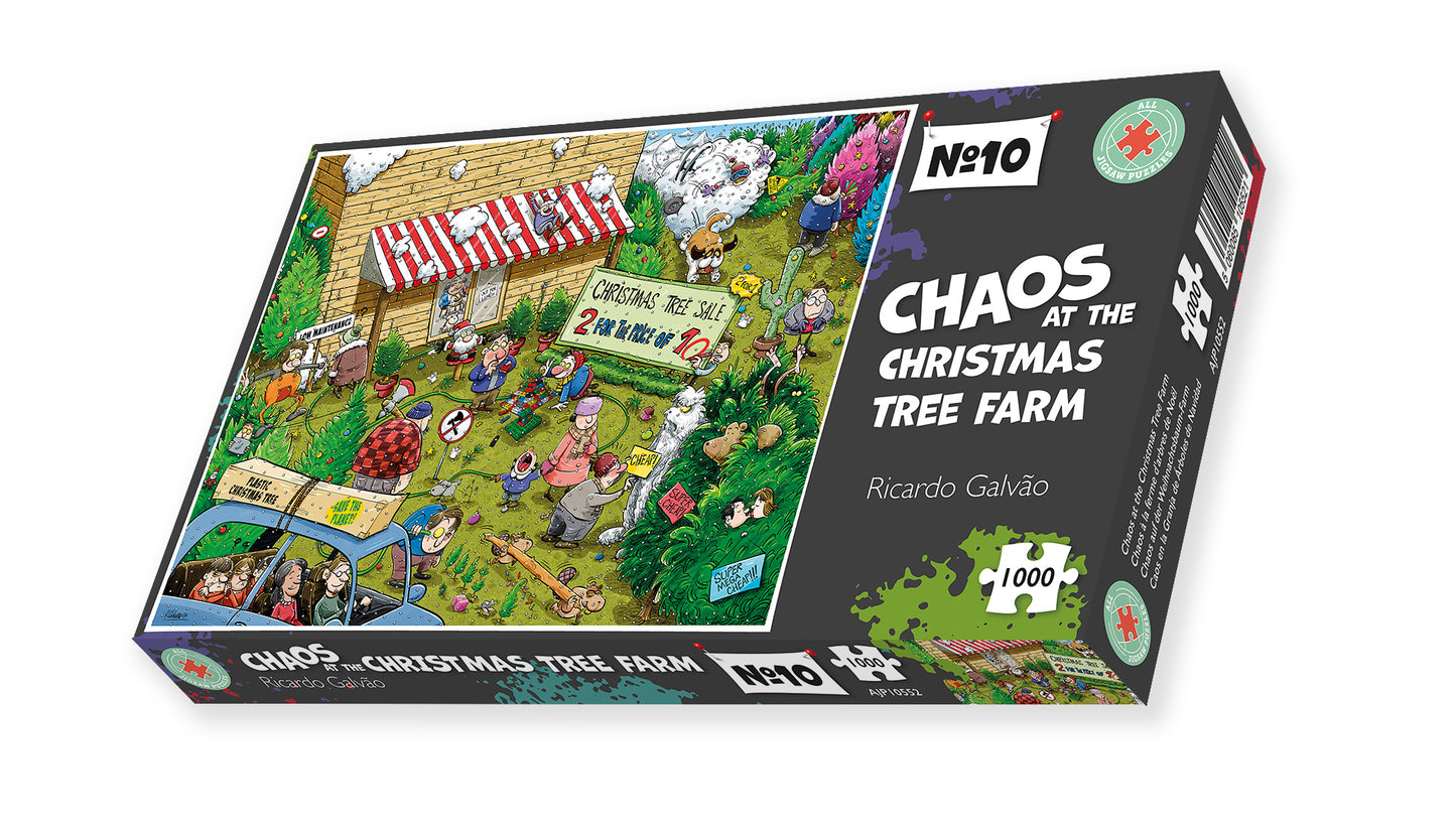 Chaos at Christmas Tree Farm - No. 10 1000 Piece Jigsaw Puzzle