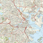 Boston City Map 1000 Piece Jigsaw Puzzle
