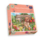 Puppy at Tulip Cottage - Debbie Cook 500 Piece Jigsaw Puzzle