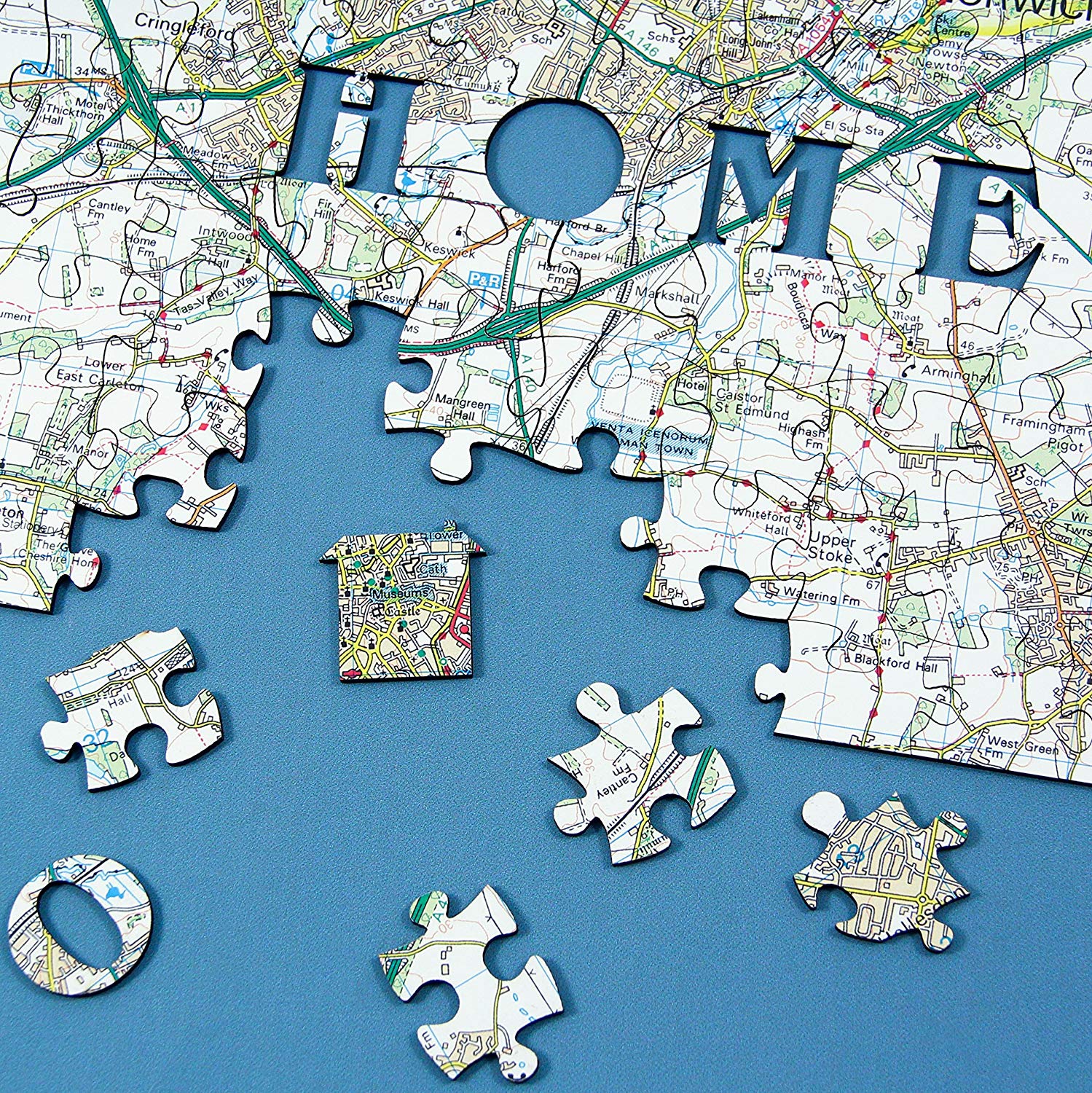 Personalised Wooden Hometown Jigsaw Puzzle  GB  3