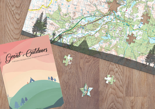 Great Outdoors Personalised Map Jigsaw Puzzle 
