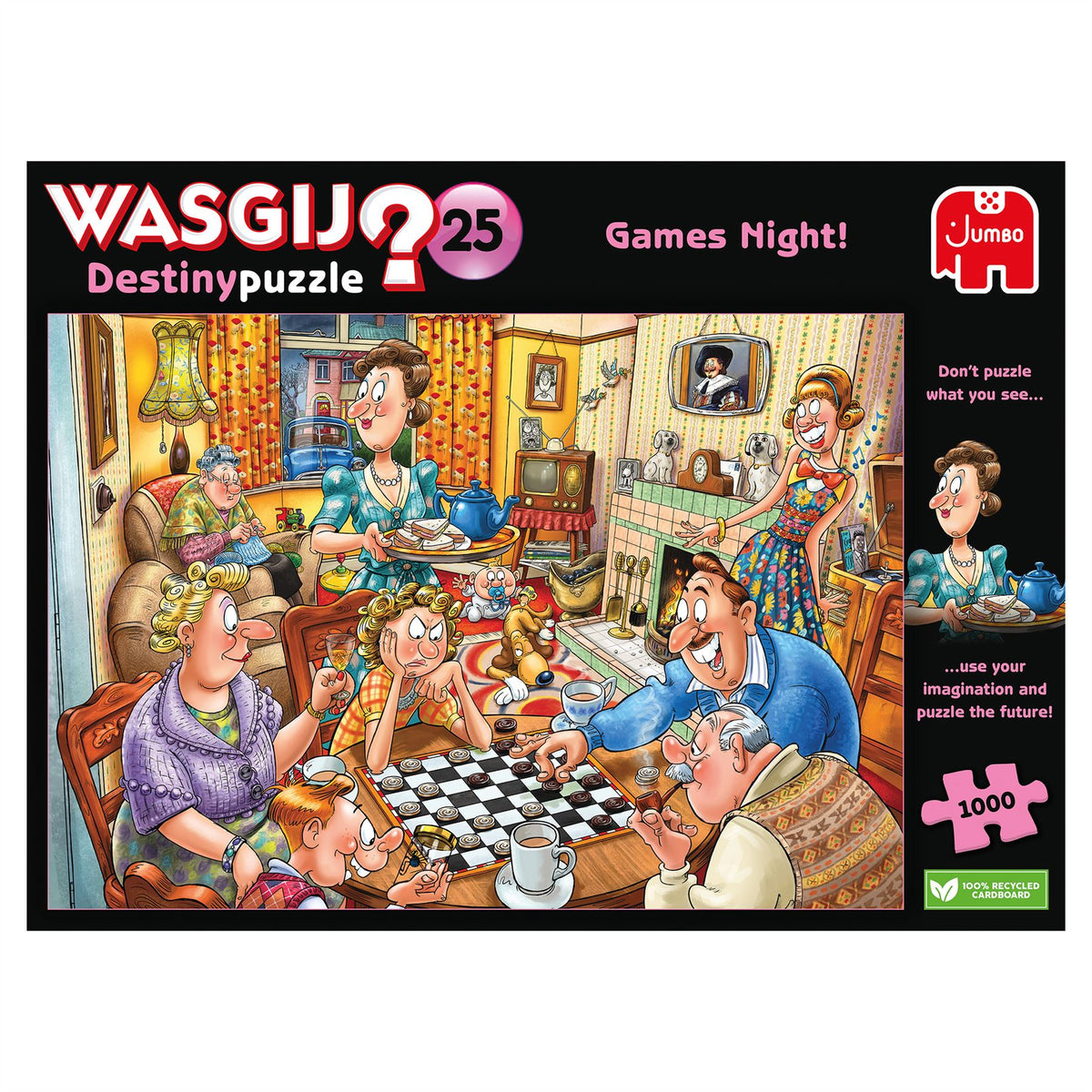 Wasgij Destiny 25 Games Night! 1000 Piece Jigsaw Puzzle