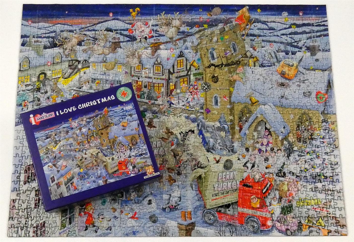 Mike Jupp I Love Christmas 1000 Piece Jigsaw Puzzle All Jigsaw Puzzles