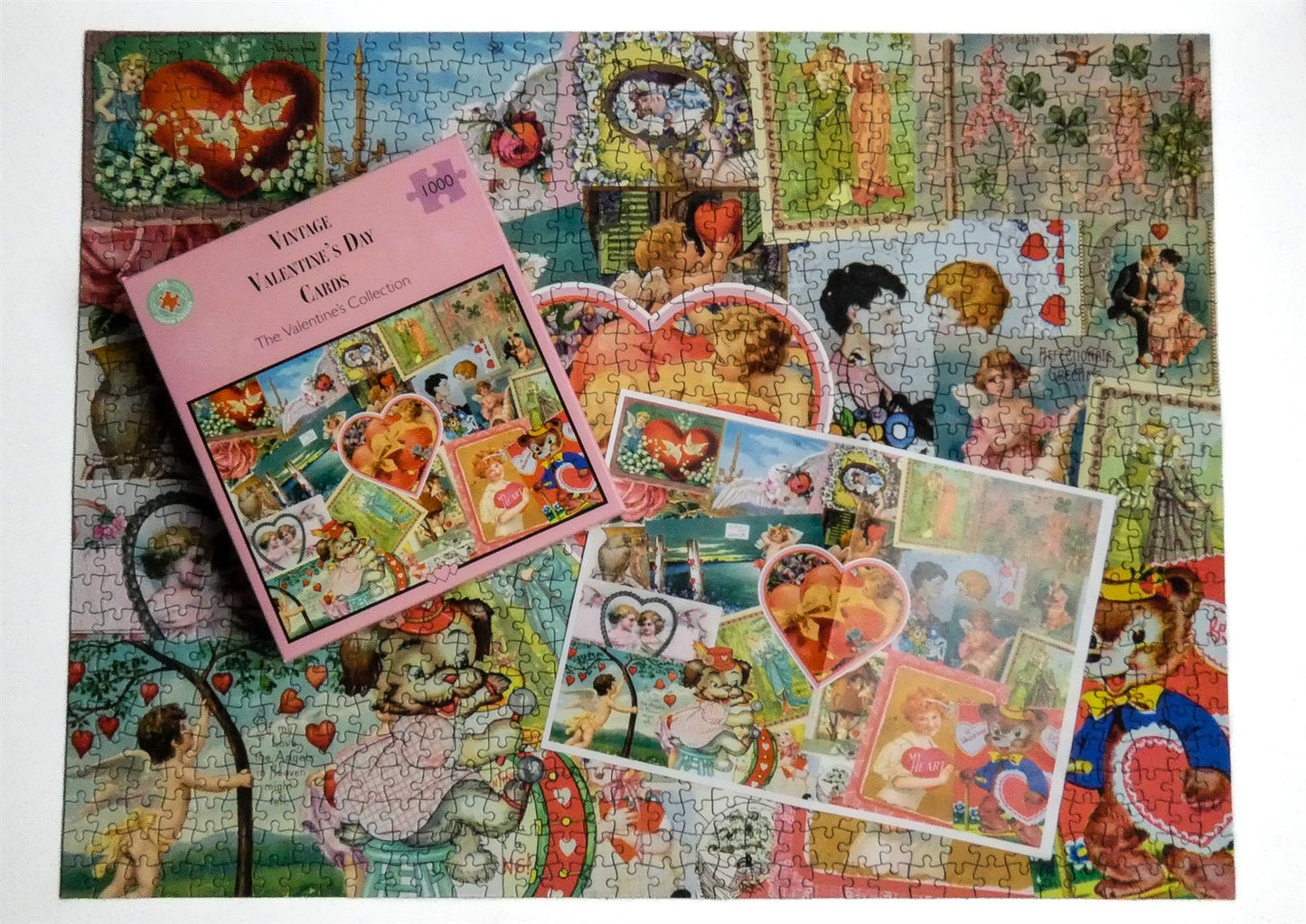 Vintage Valentine's Cards 500 or 1000 Piece Jigsaw Puzzle