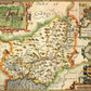 Carmarthenshire Historical Map 1000 Piece Jigsaw Puzzle (1610) - All Jigsaw Puzzles UK
 - 1
