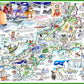 Jigsaw Puzzle - Comical Map Of Cornwall - Tim Bulmer 1000 Piece Jigsaw Puzzle