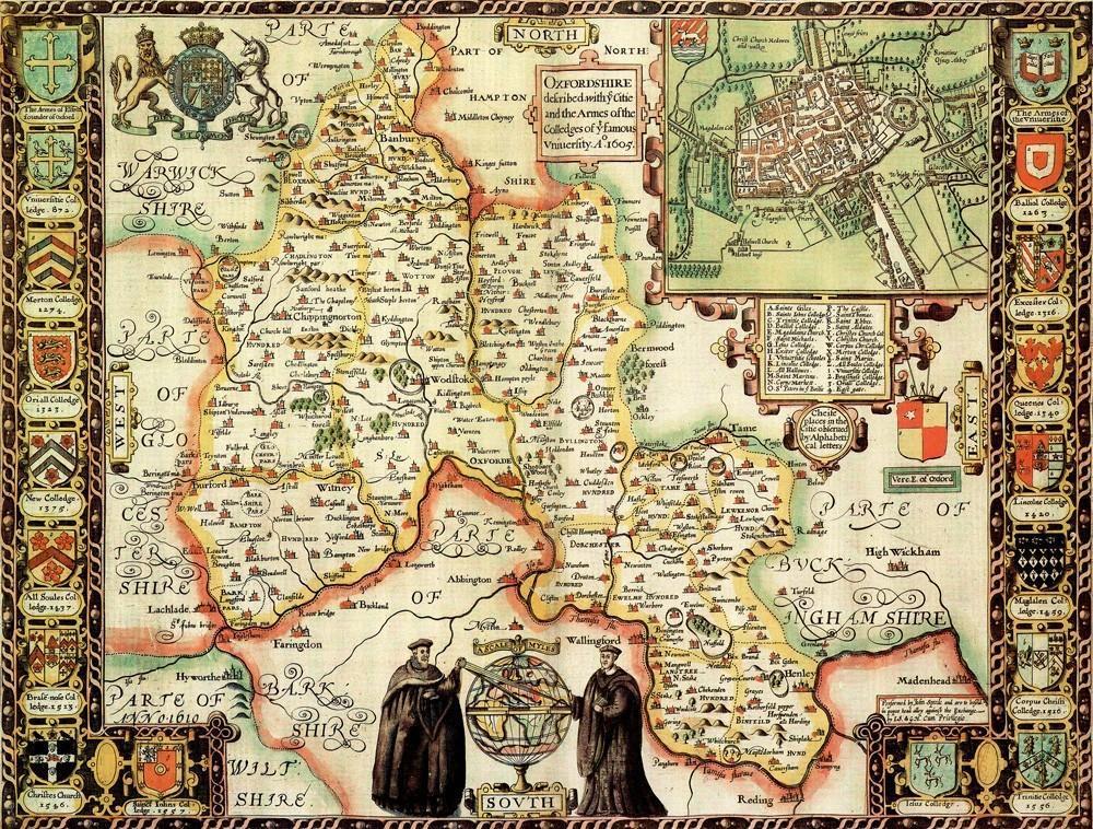 Oxfordshire Historical Map 1000 Piece Jigsaw Puzzle (1610) - All Jigsaw Puzzles UK
 - 1