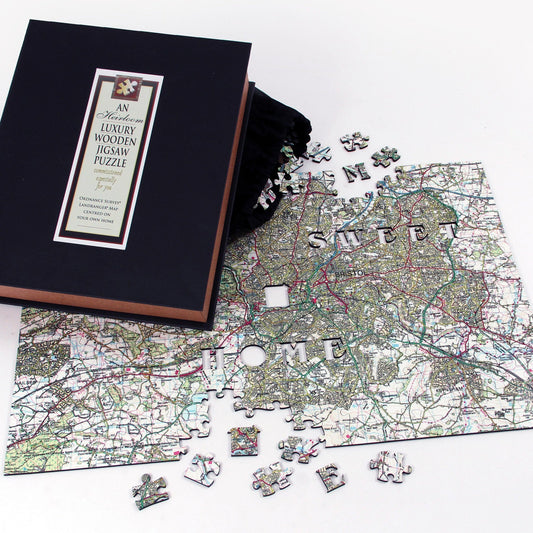 Personalised Jigsaw - Personalised Wooden Map Jigsaw
